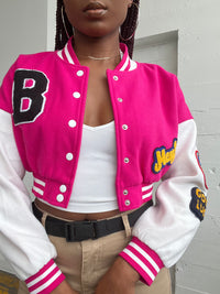 Pink - Varsity Letterman Jacket